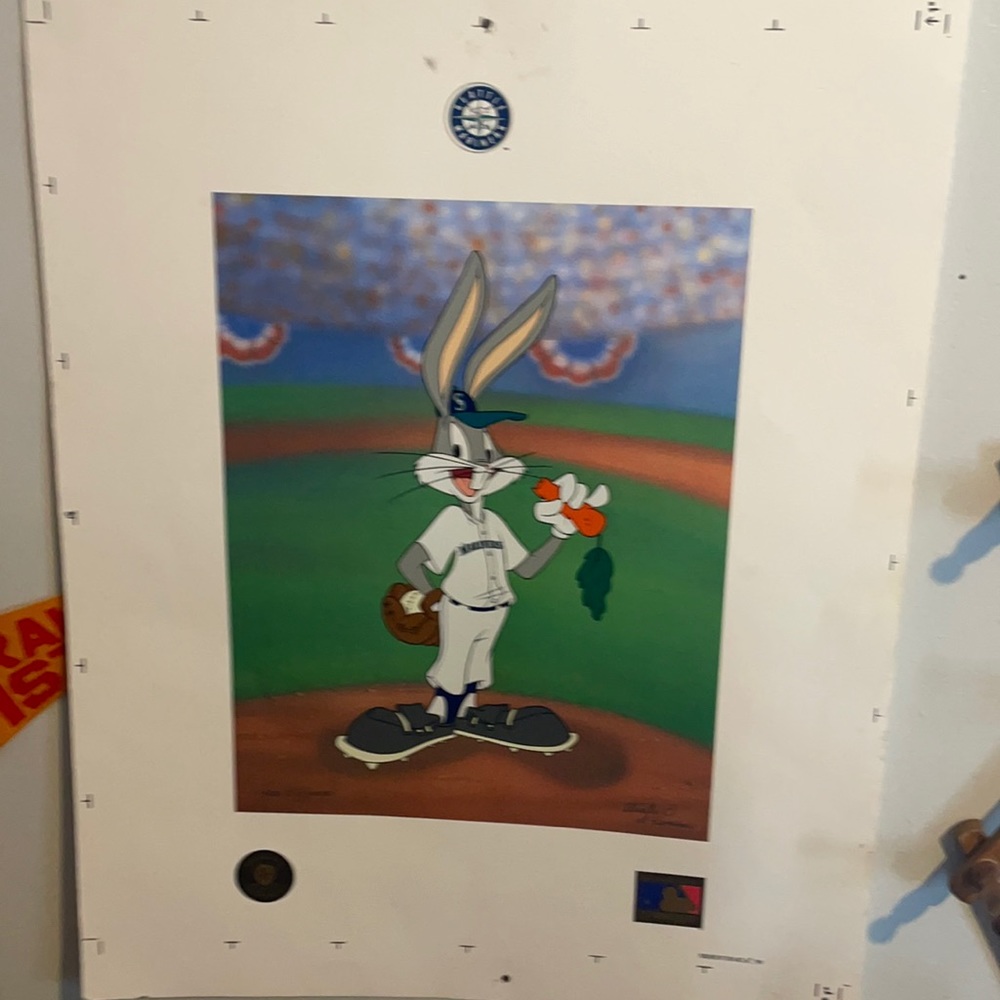 Vintage 90s 1994 Bugs bunny poster